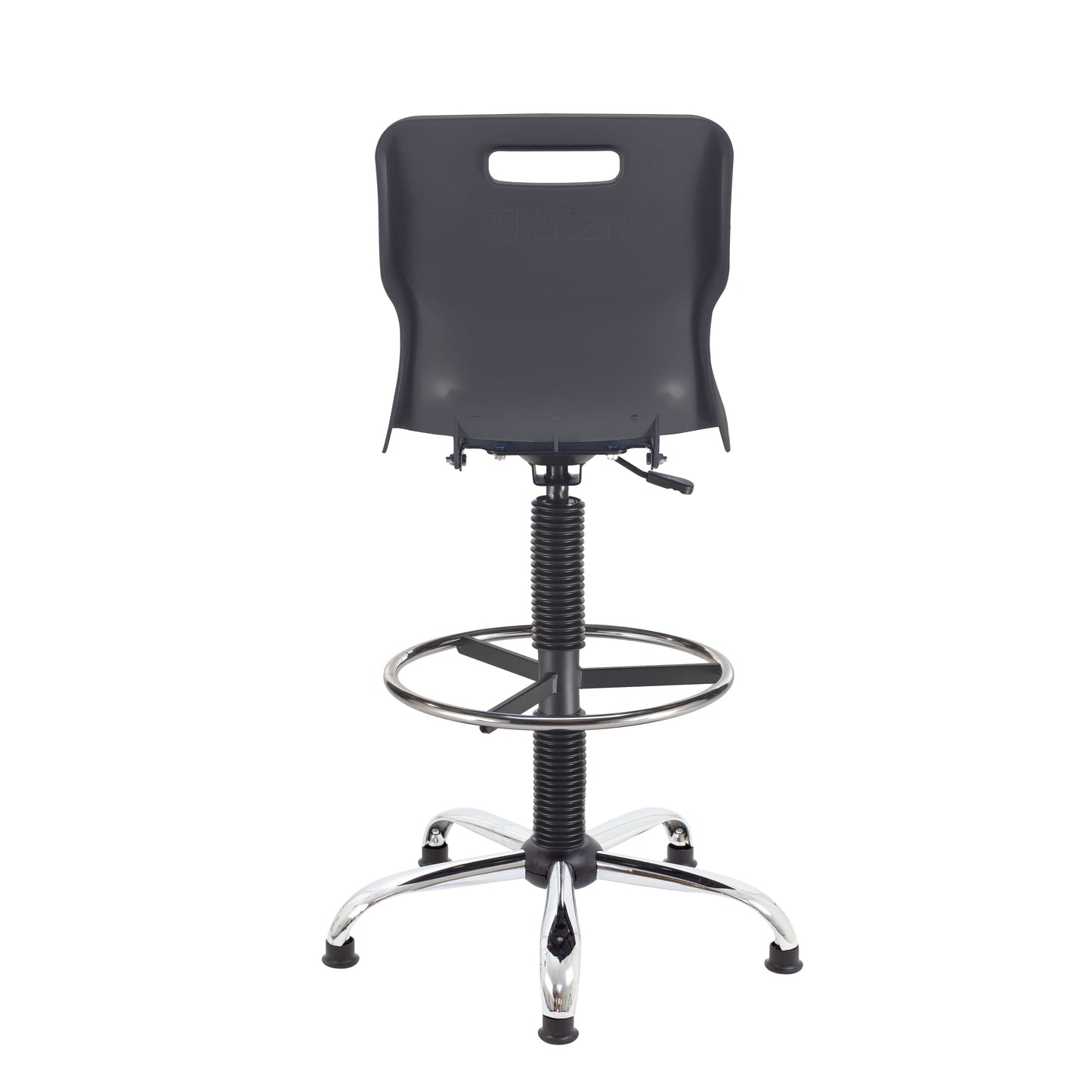 Titan Swivel Senior Chair with Chrome Base, Castors and D-Kit
