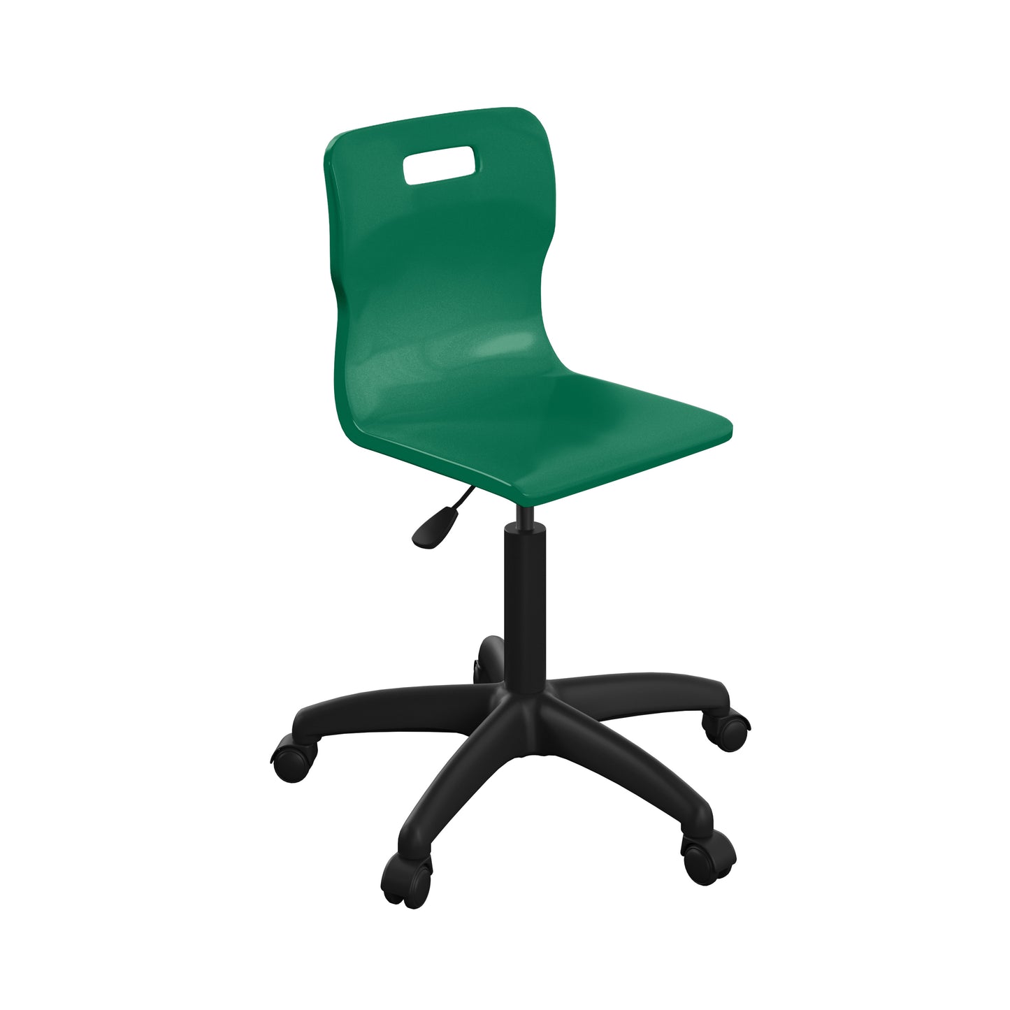 Titan Senior Swivel Chair|Black Base With Castors|Age 11 Plus Years|Green