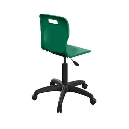 Titan Swivel Senior Chair with Plastic Base and Castors