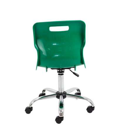 Titan Swivel Senior Chair with Chrome Base and Castors