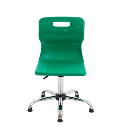 Titan Swivel Senior Chair with Chrome Base and Glides