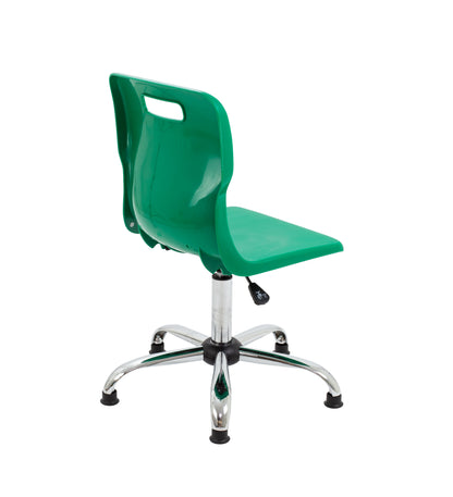 Titan Swivel Senior Chair with Chrome Base and Glides