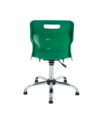 Titan Swivel Senior Chair with Chrome Base and Glides