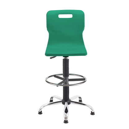 Titan Swivel Senior Chair with Chrome Base, Castors and D-Kit
