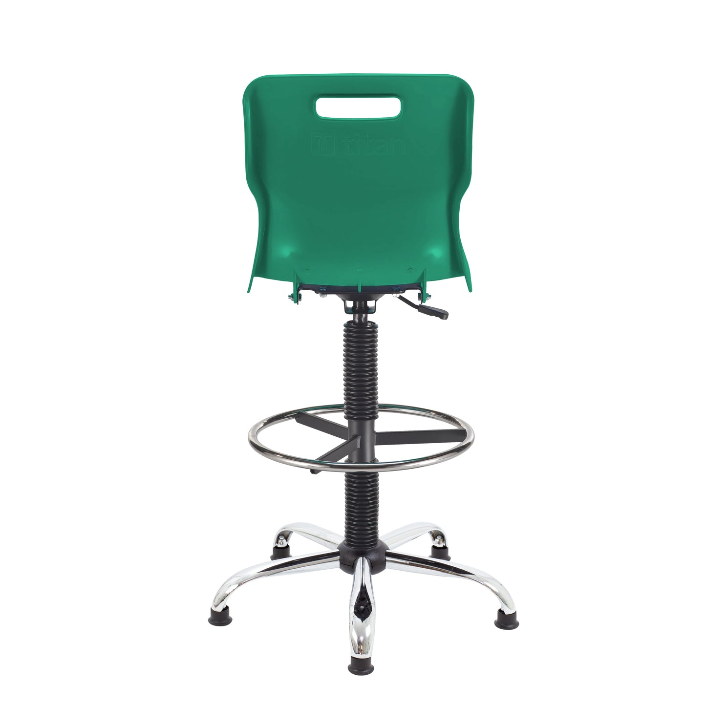 Titan Swivel Senior Chair with Chrome Base, Castors and D-Kit