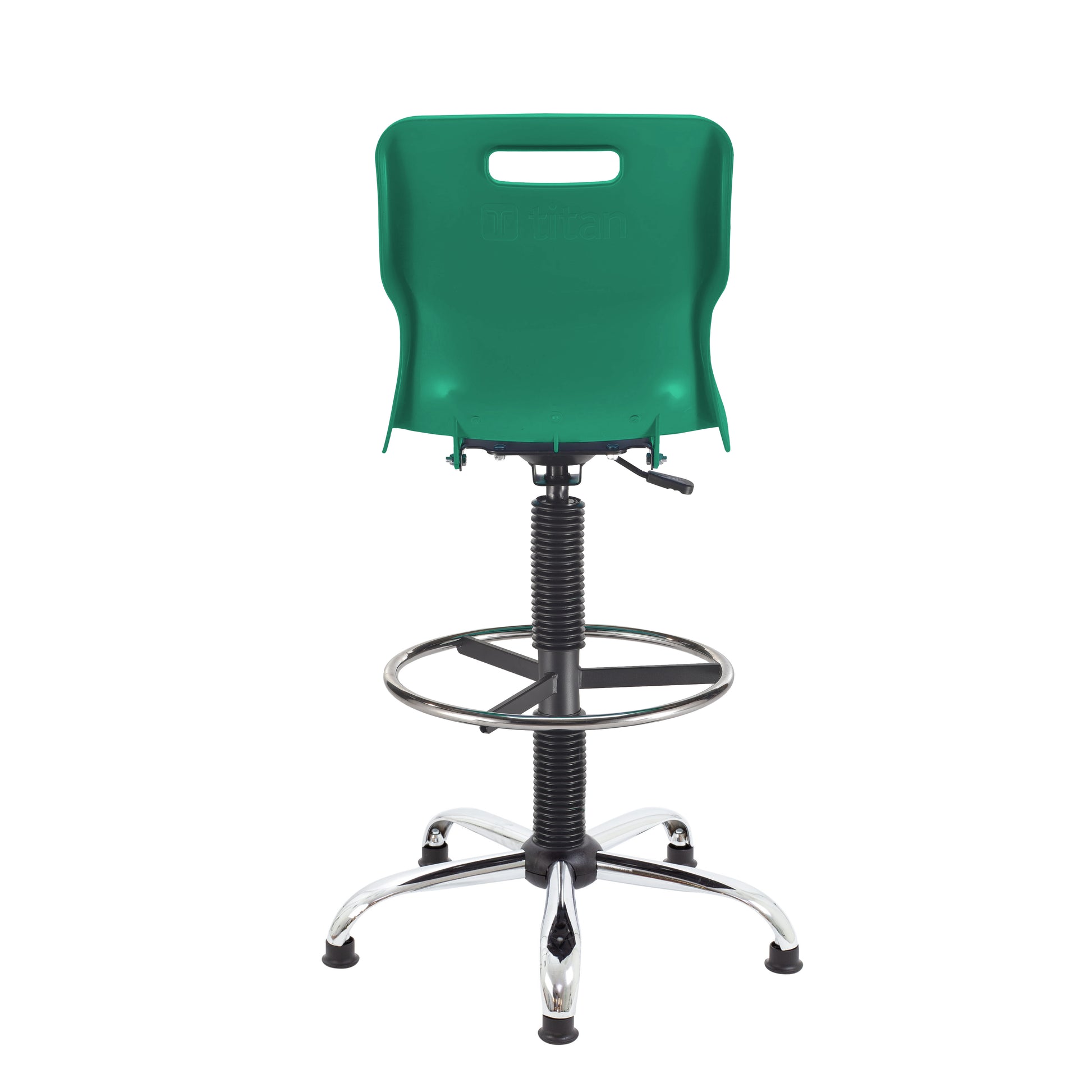 Titan Swivel Senior Chair with Chrome Base, Castors and D-Kit