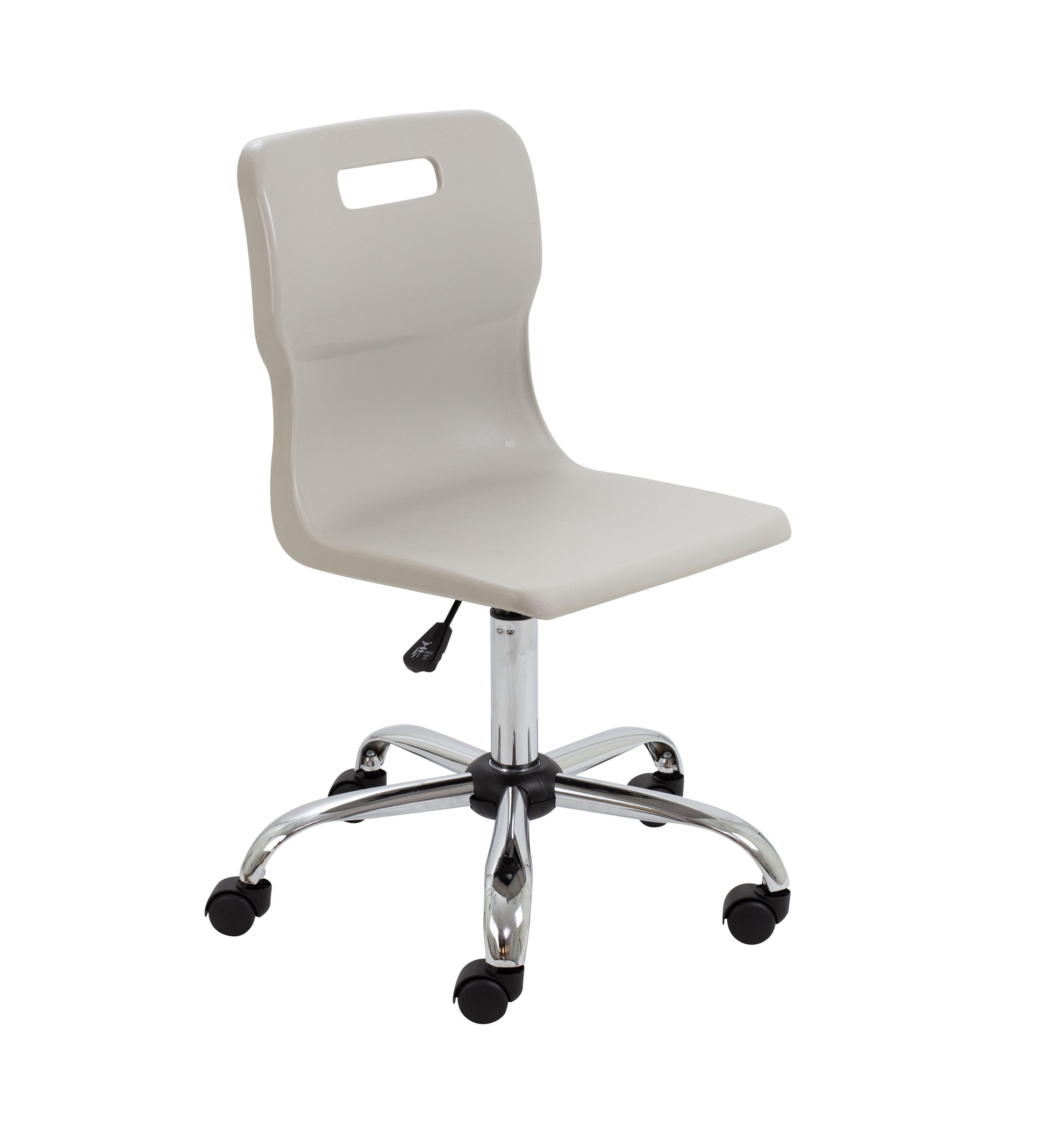Titan Senior Swivel Chair|Chrome Base With Castors|Age 11 Plus Years|Grey