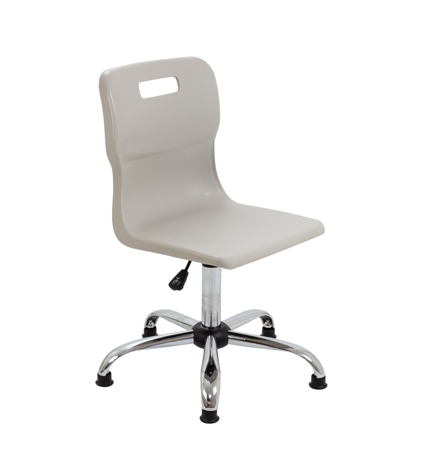 Titan Senior Swivel Chair|Chrome Base With Glides|Age 11 Plus Years|Grey