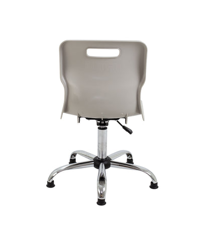 Titan Swivel Senior Chair with Chrome Base and Glides