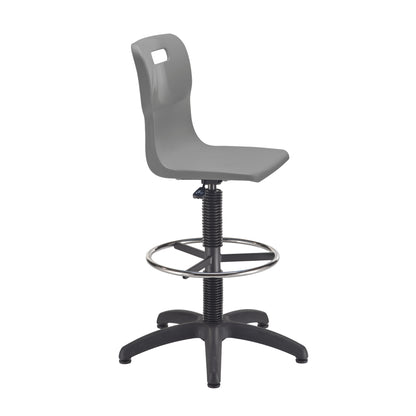 Titan Swivel Senior Chair with Chrome Base, Castors and D-Kit