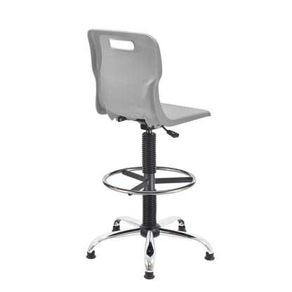 Titan Swivel Senior Chair with Chrome Base, Castors and D-Kit