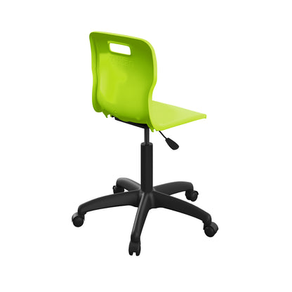 Titan Swivel Senior Chair with Plastic Base and Castors