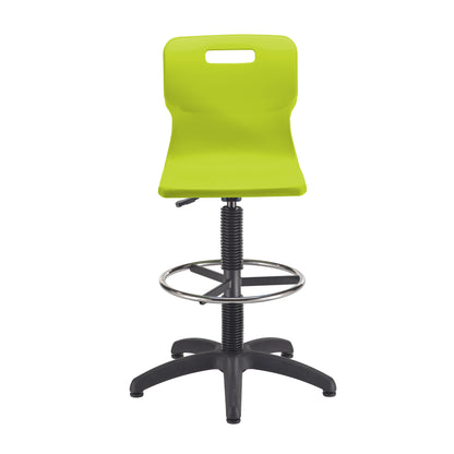 Titan Swivel Senior Chair with Plastic Base, Castors and D-Kit