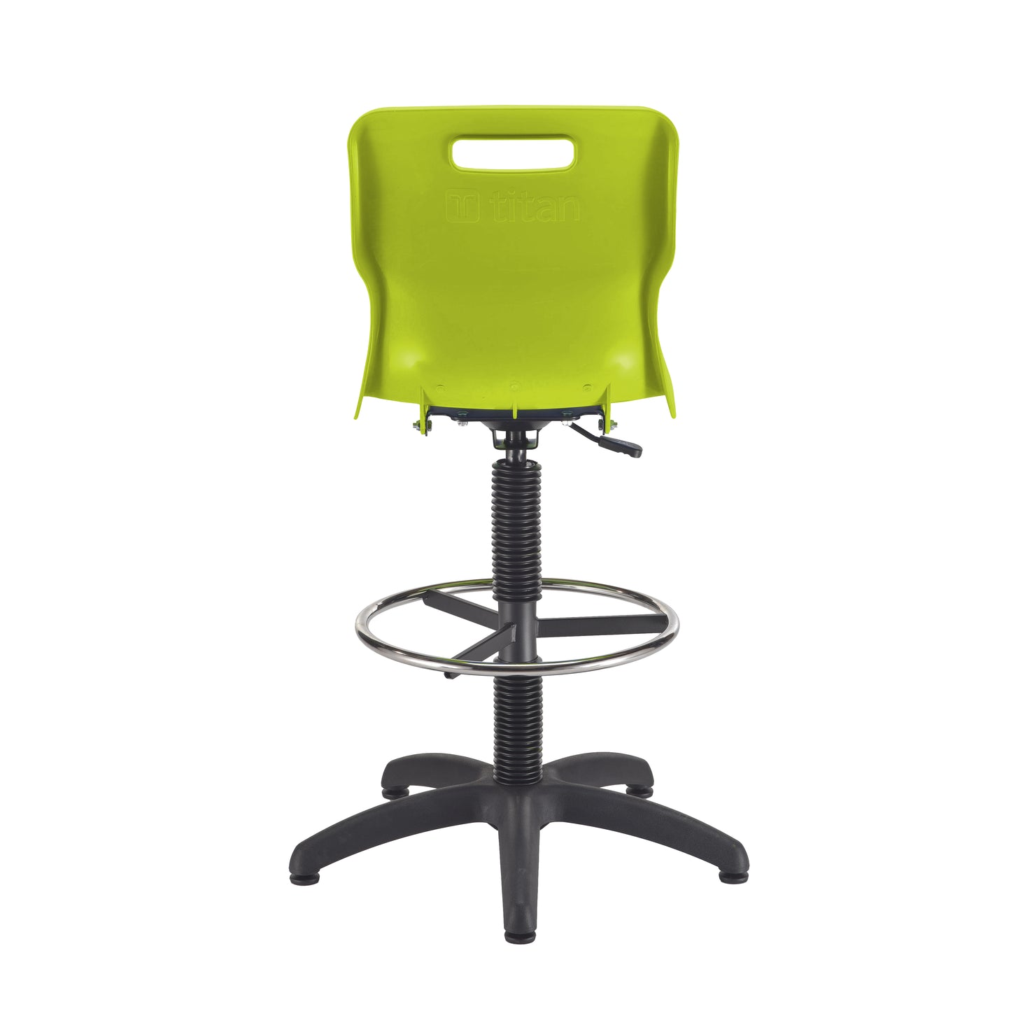 Titan Swivel Senior Chair with Plastic Base, Castors and D-Kit