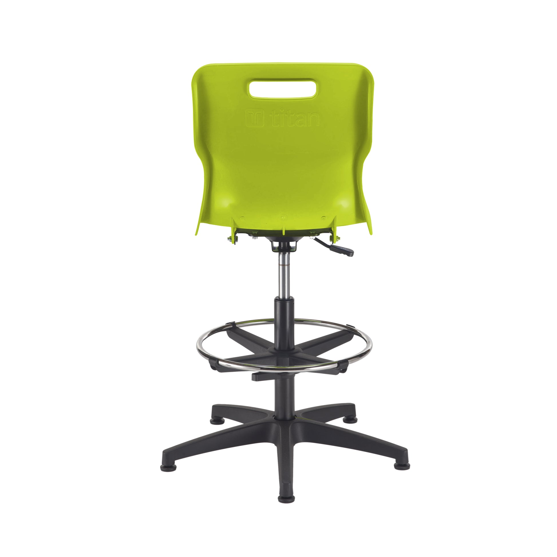 Titan Swivel Senior Chair with Plastic Base, Castors and D-Kit