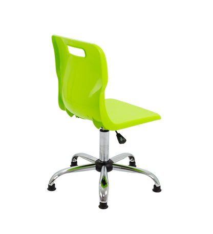 Titan Swivel Senior Chair with Chrome Base and Glides