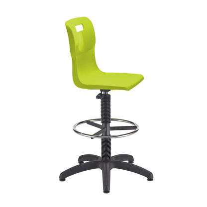 Titan Swivel Senior Chair with Chrome Base, Castors and D-Kit
