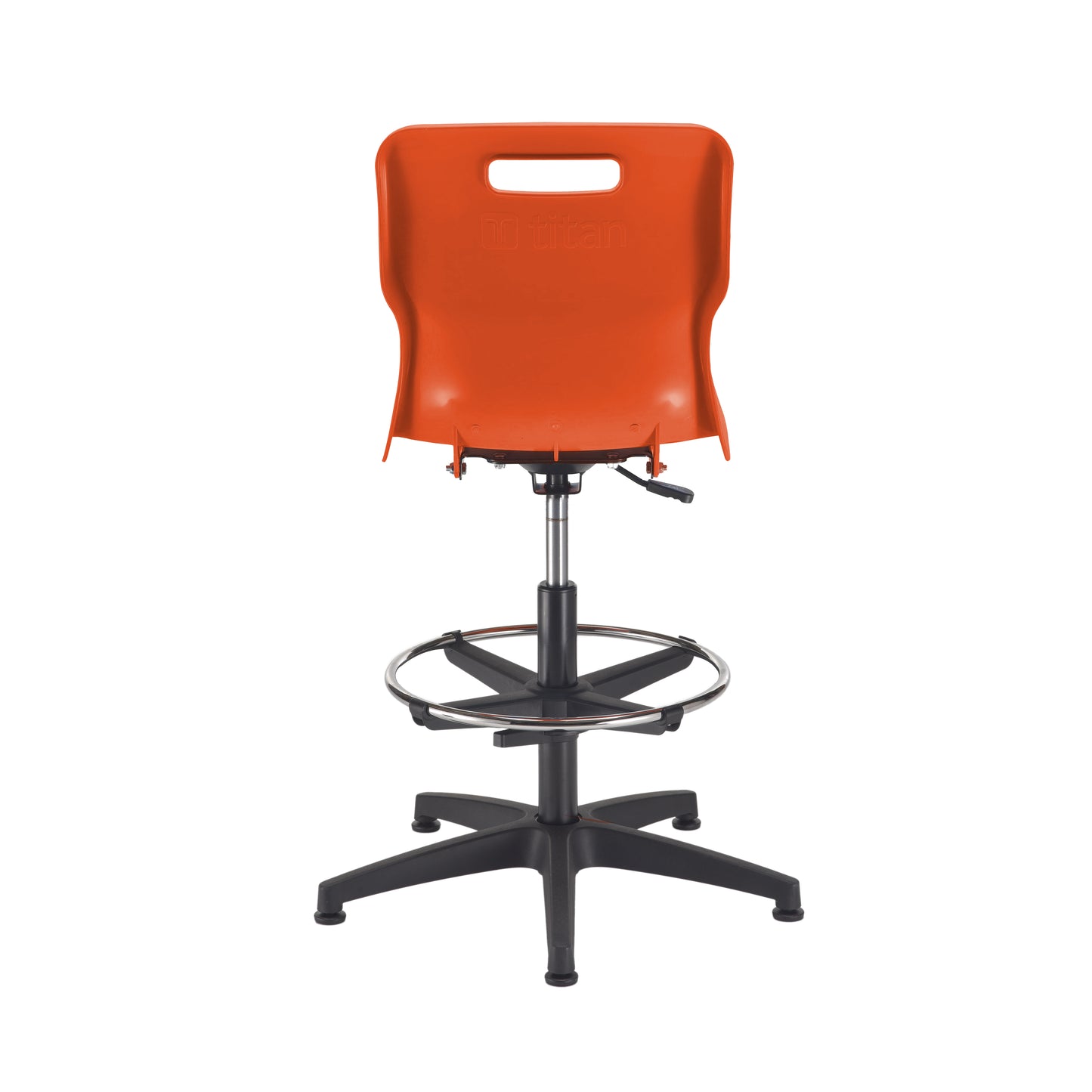 Titan Swivel Senior Chair with Plastic Base, Castors and D-Kit
