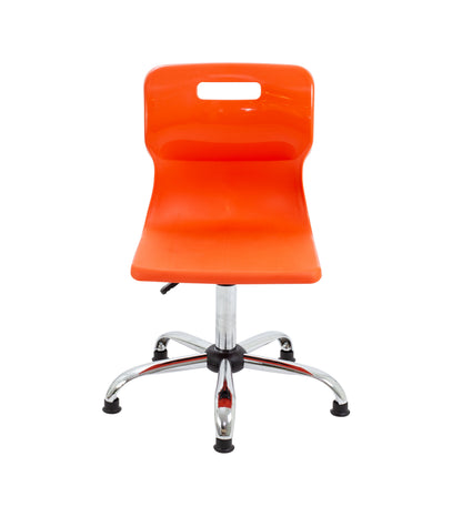 Titan Swivel Senior Chair with Chrome Base and Glides