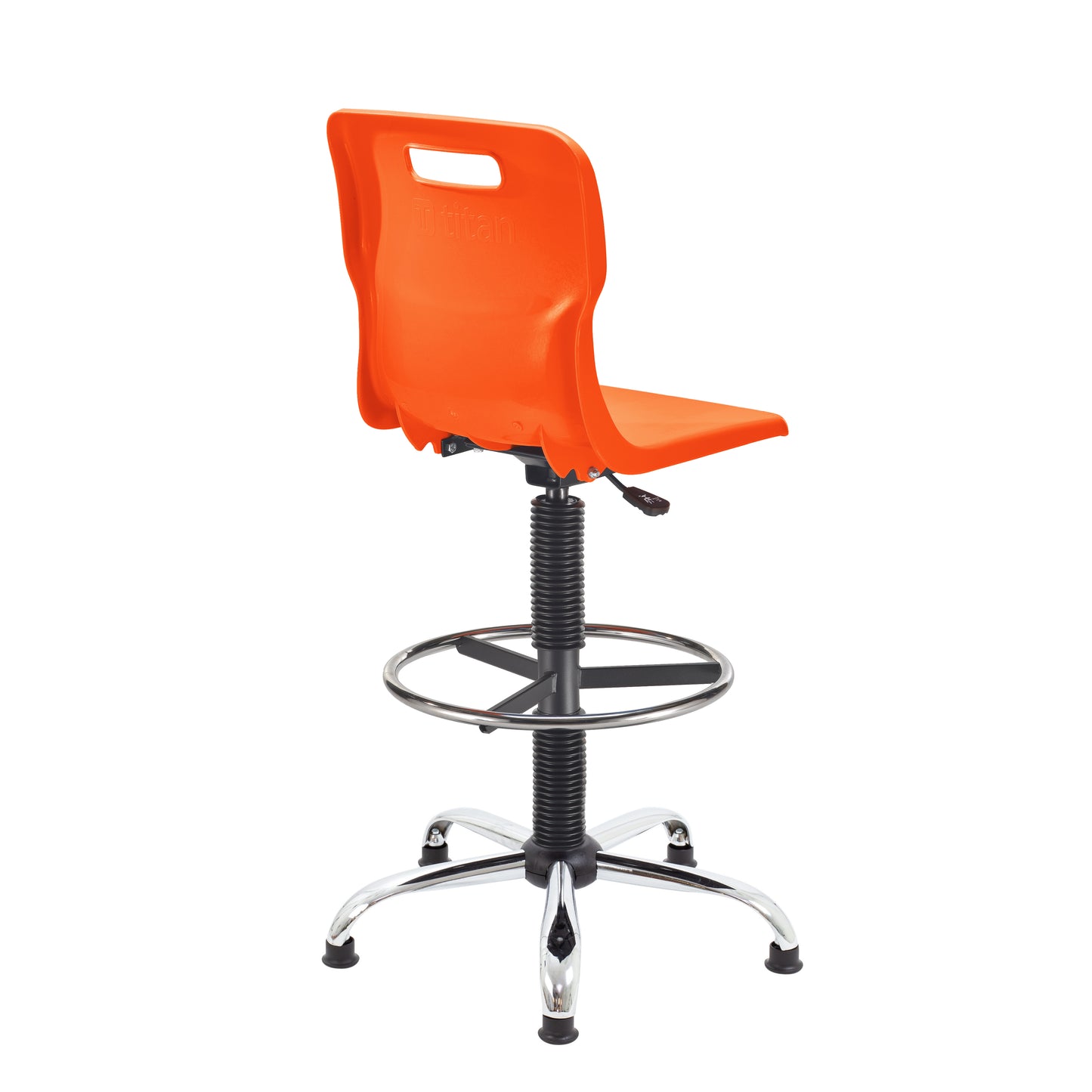 Titan Swivel Senior Chair with Chrome Base, Castors and D-Kit