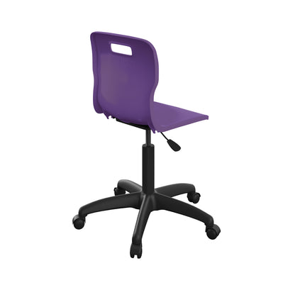 Titan Swivel Senior Chair with Plastic Base and Castors