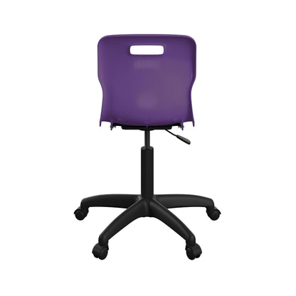 Titan Swivel Senior Chair with Plastic Base and Castors
