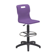 Titan Swivel Senior Chair with Plastic Base, Castors and D-Kit
