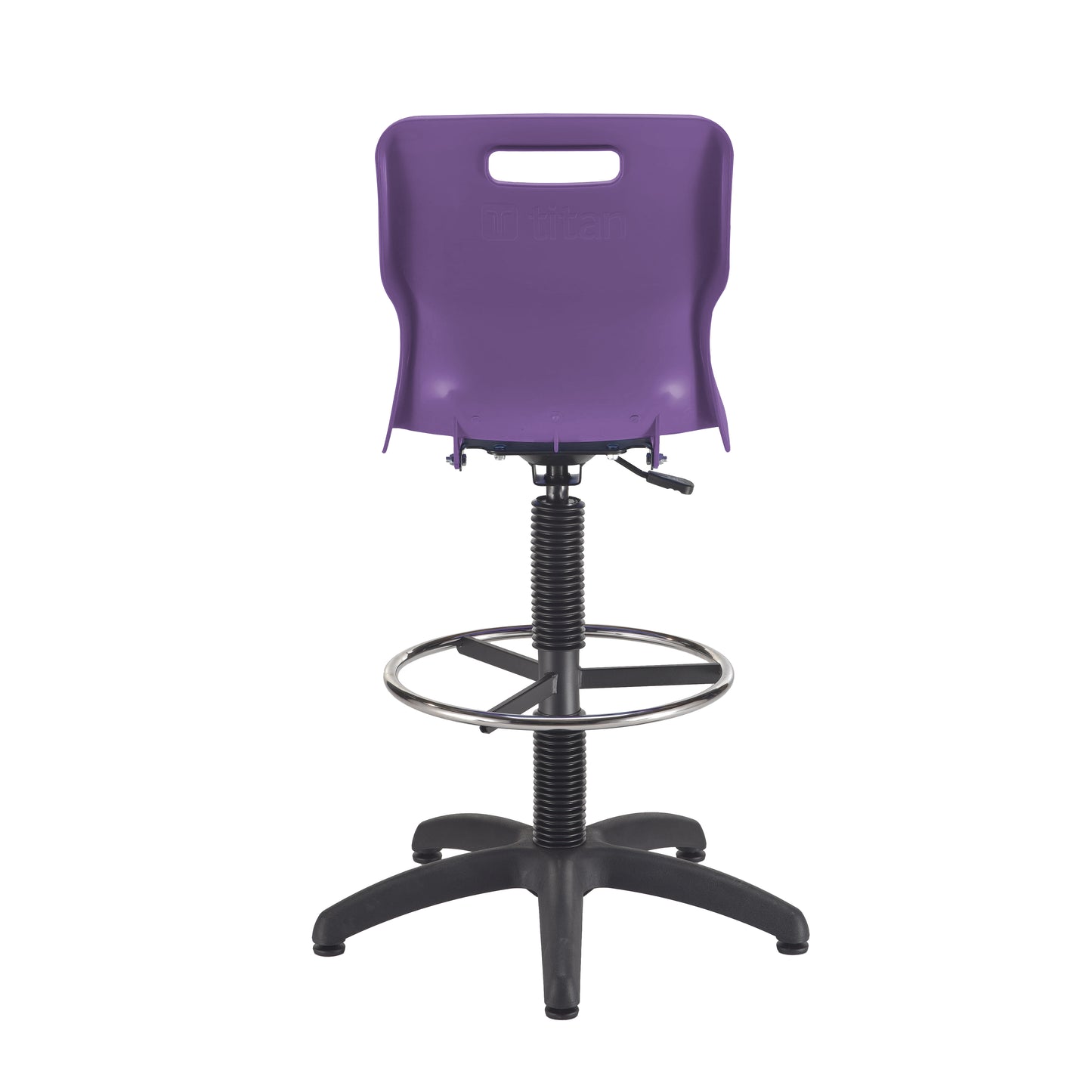 Titan Swivel Senior Chair with Plastic Base, Castors and D-Kit