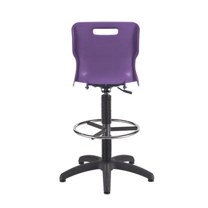 Titan Swivel Senior Chair with Plastic Base, Castors and D-Kit