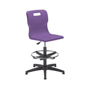 Titan Swivel Senior Chair with Plastic Base, Castors and D-Kit