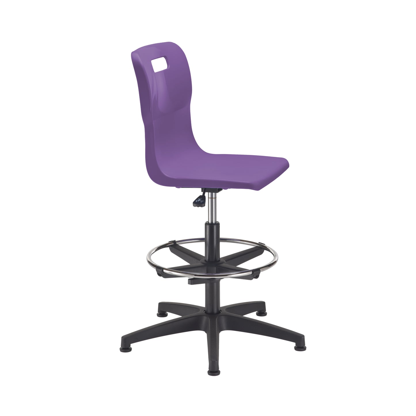 Titan Swivel Senior Chair with Plastic Base, Castors and D-Kit