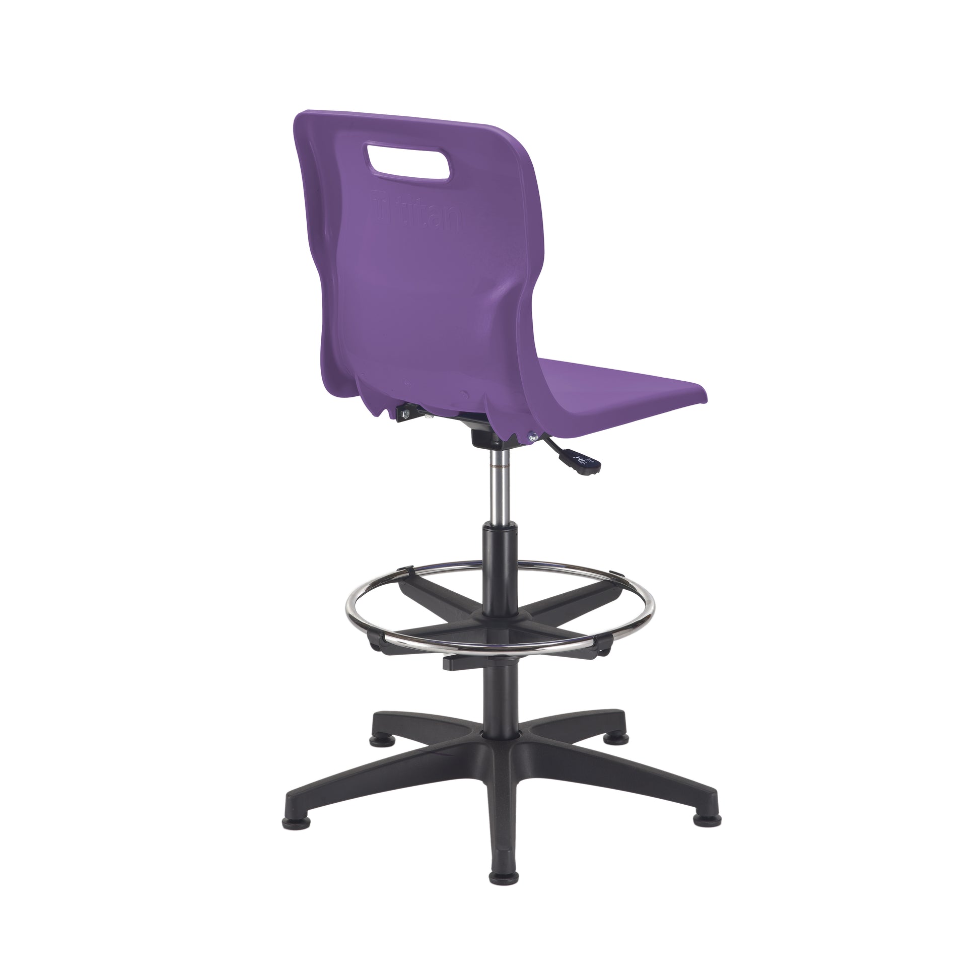 Titan Swivel Senior Chair with Plastic Base, Castors and D-Kit