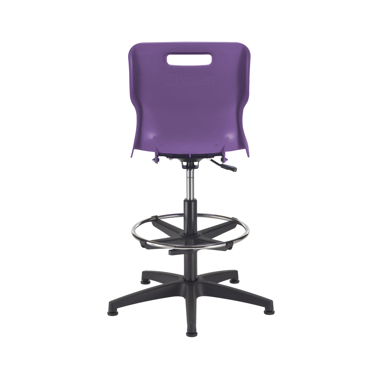 Titan Swivel Senior Chair with Plastic Base, Castors and D-Kit