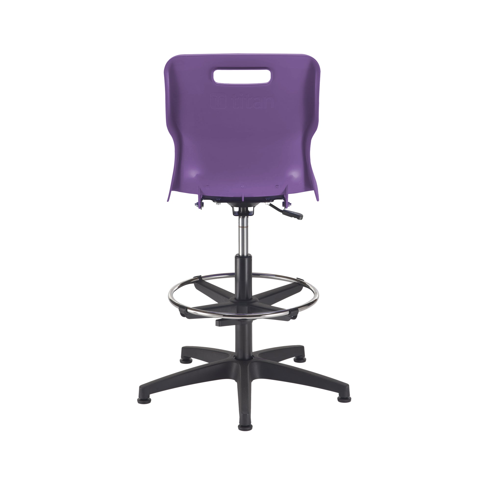 Titan Swivel Senior Chair with Plastic Base, Castors and D-Kit