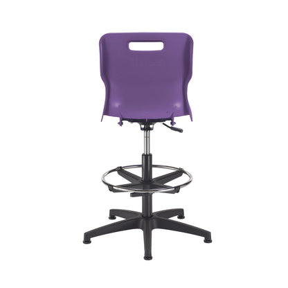 Titan Swivel Senior Chair with Plastic Base, Castors and D-Kit
