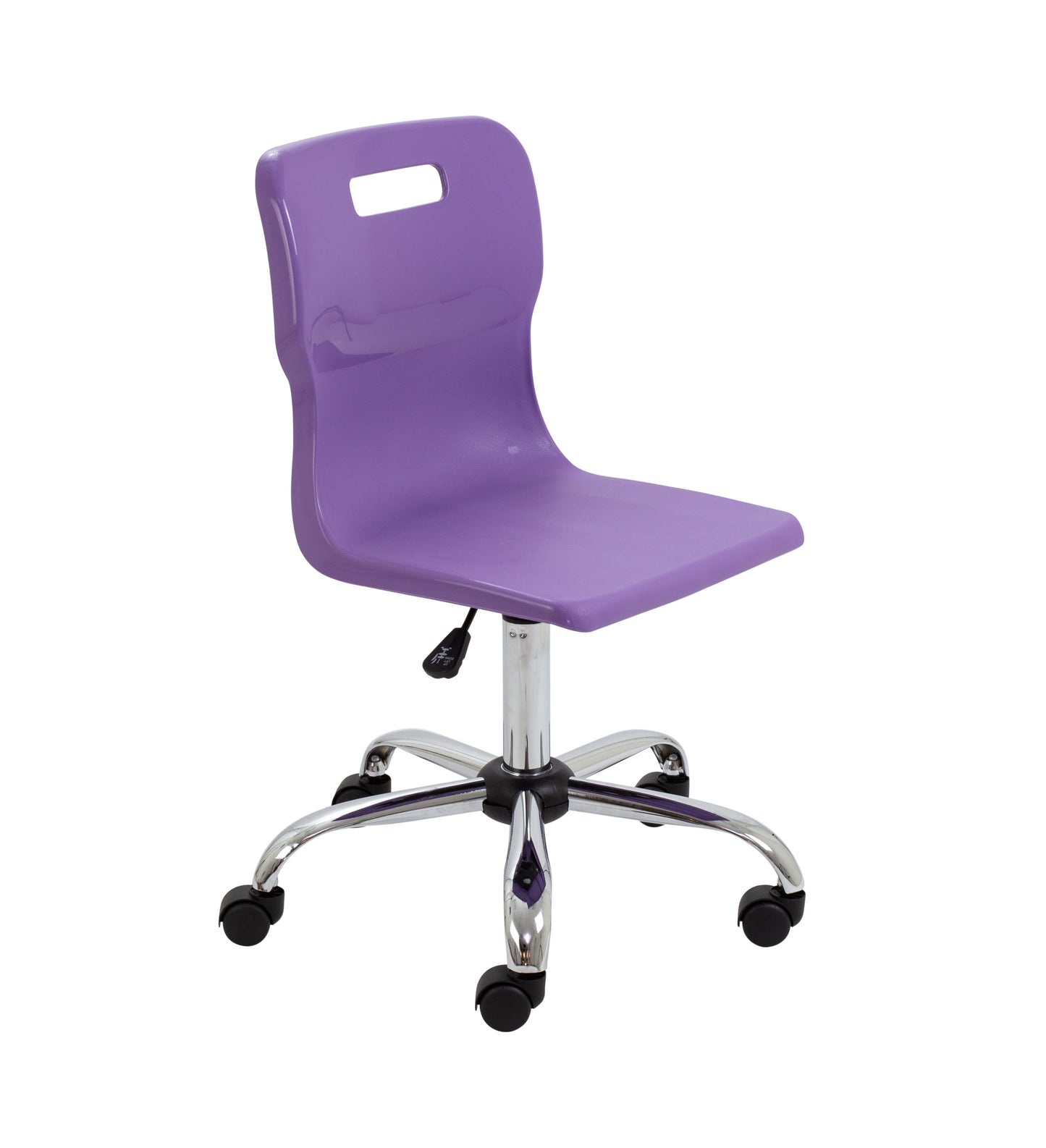 Titan Senior Swivel Chair|Chrome Base With Castors|Age 11 Plus Years|Purple