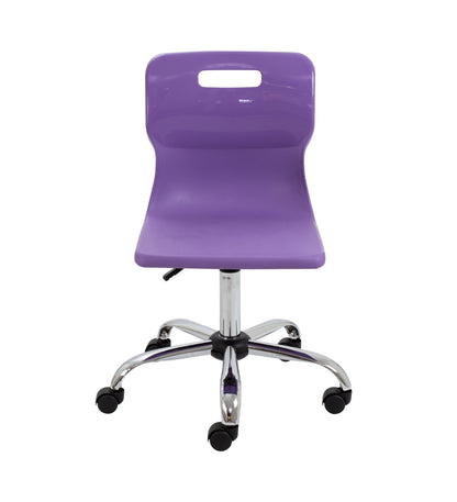 Titan Swivel Senior Chair with Chrome Base and Castors
