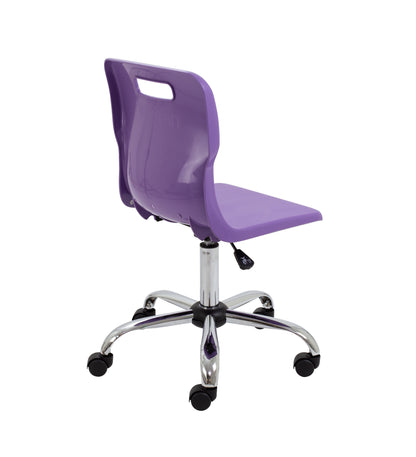 Titan Swivel Senior Chair with Chrome Base and Castors