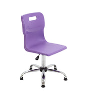 Titan Swivel Senior Chair with Chrome Base and Glides