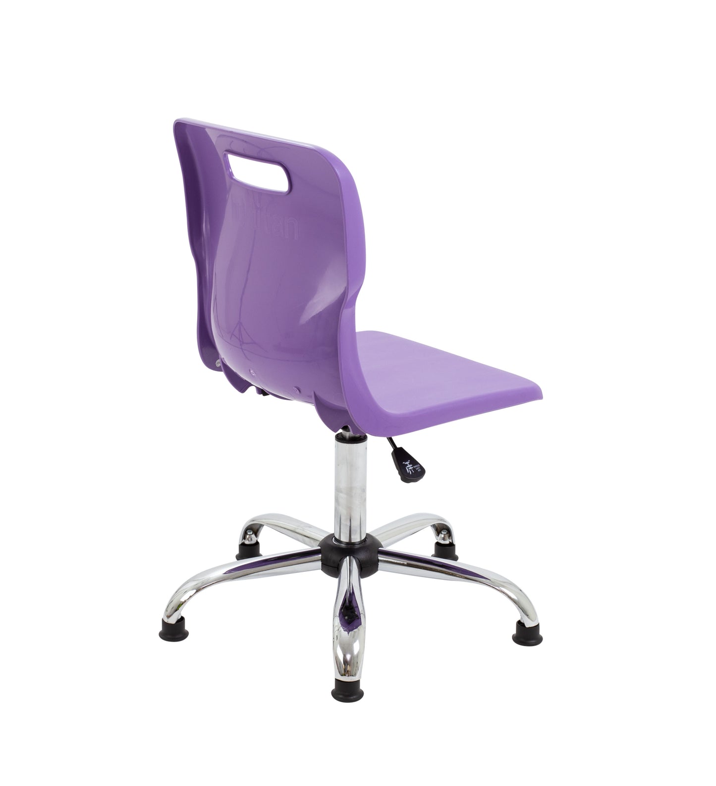 Titan Swivel Senior Chair with Chrome Base and Glides