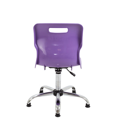 Titan Swivel Senior Chair with Chrome Base and Glides