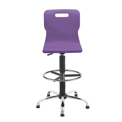 Titan Swivel Senior Chair with Chrome Base, Castors and D-Kit