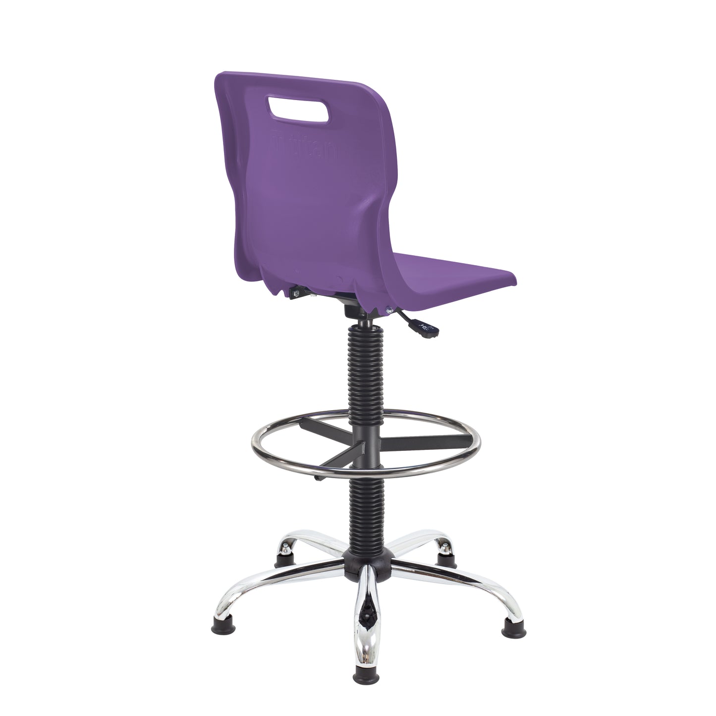 Titan Swivel Senior Chair with Chrome Base, Castors and D-Kit