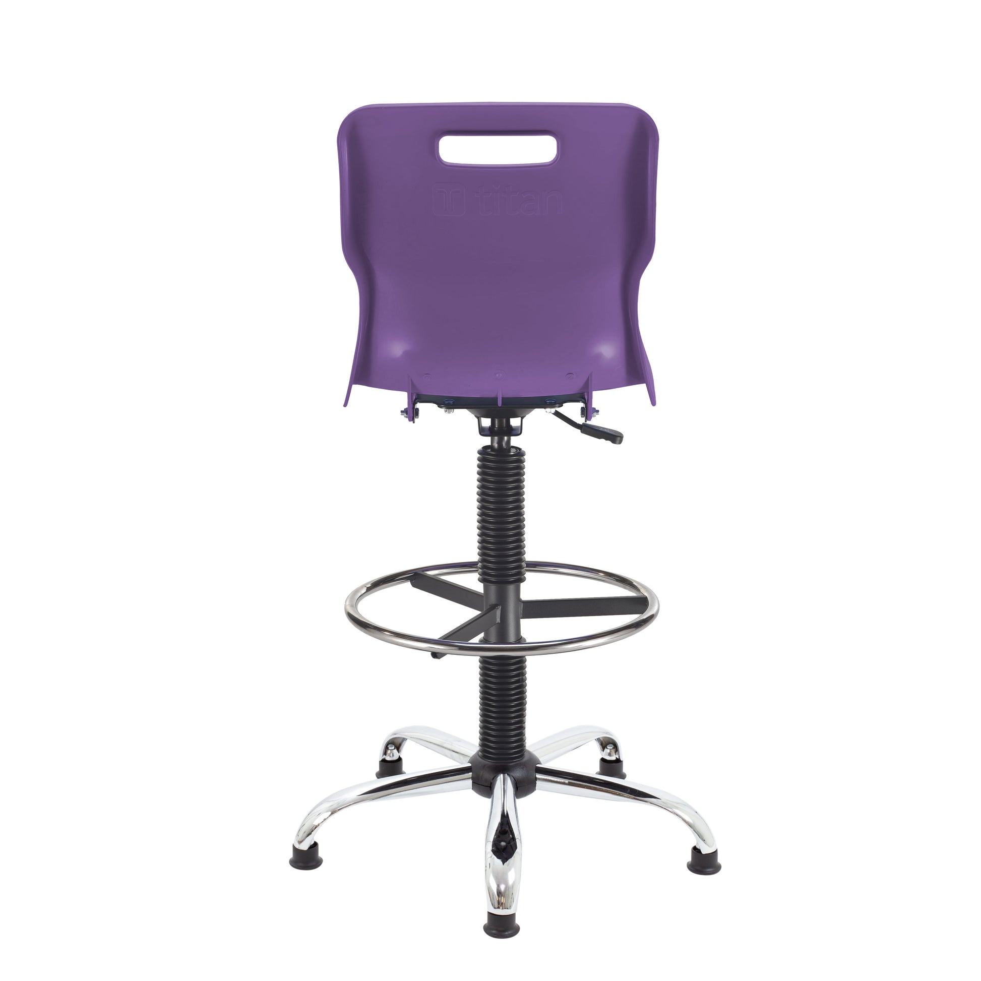 Titan Swivel Senior Chair with Chrome Base, Castors and D-Kit