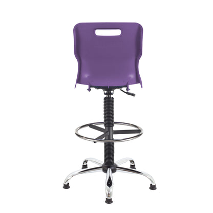 Titan Swivel Senior Chair with Chrome Base, Castors and D-Kit