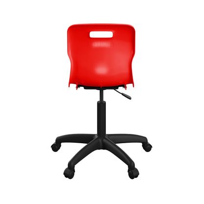 Titan Swivel Senior Chair with Plastic Base and Castors