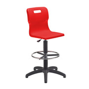 Titan Swivel Senior Chair with Plastic Base, Castors and D-Kit