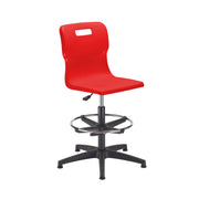 Titan Swivel Senior Chair with Plastic Base, Castors and D-Kit