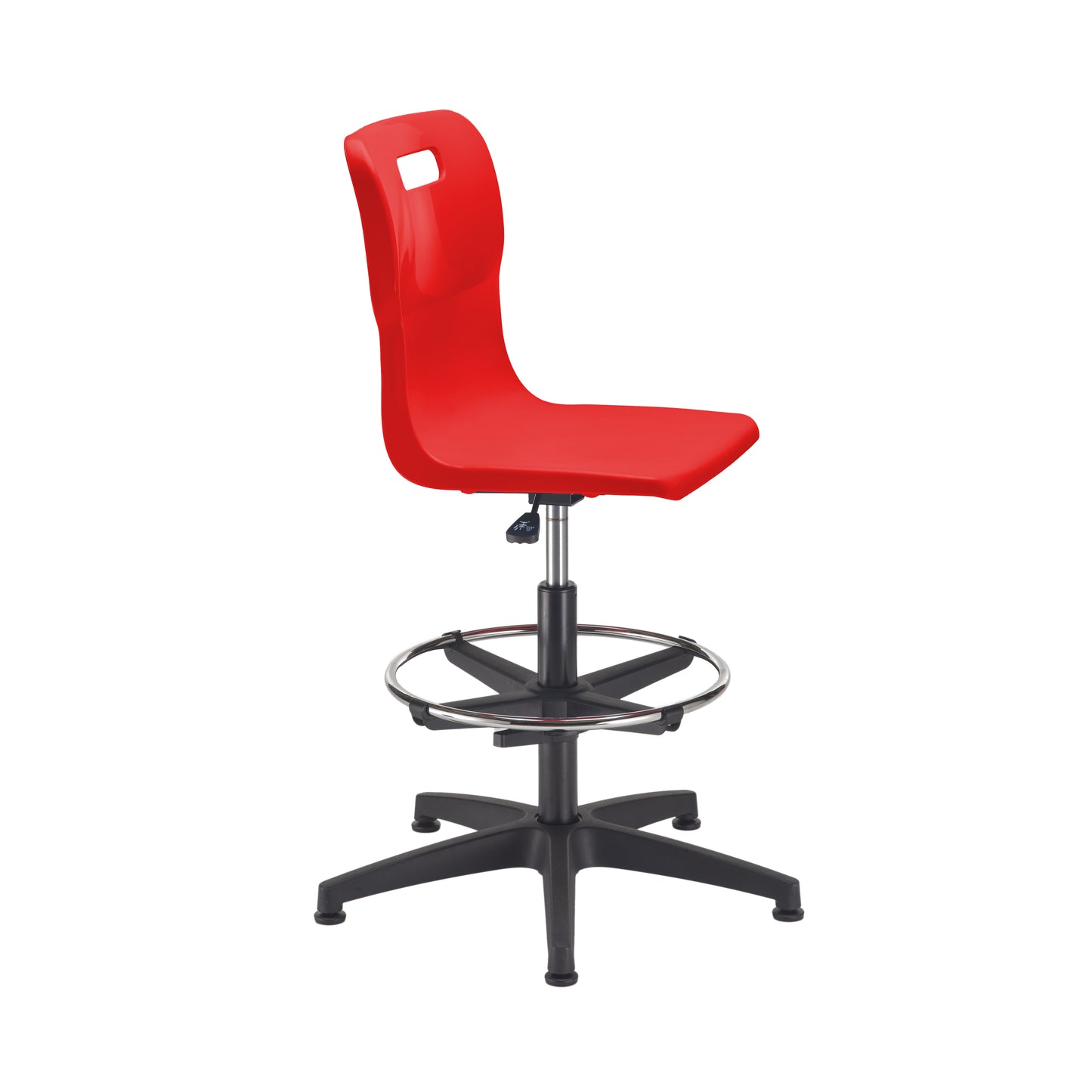 Titan Swivel Senior Chair with Plastic Base, Castors and D-Kit