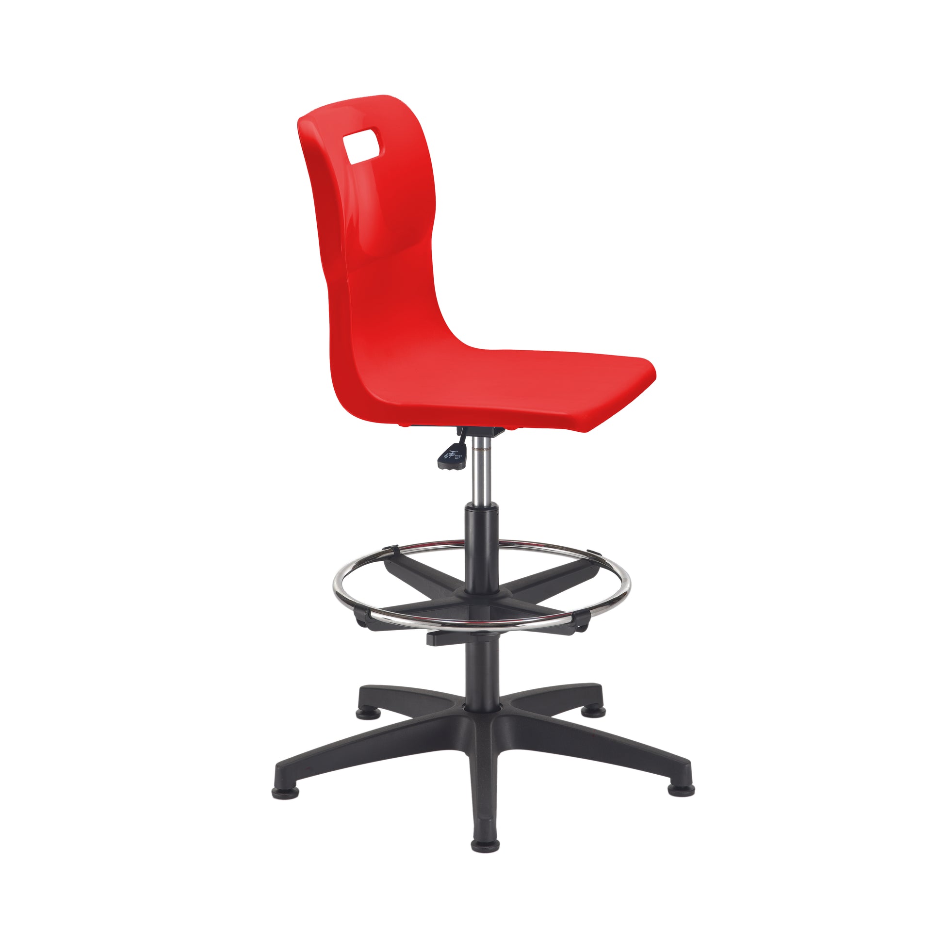 Titan Swivel Senior Chair with Plastic Base, Castors and D-Kit